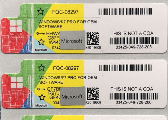 برنامج Windows 7 المحترفينl مفتاح / Win 7 Pro Sticker التنشيط عبر الإنترنت