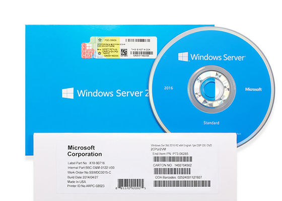 DVD Windows الخادم 2016 مفتاح Multilingual Version Software System (نظام برمجيات الإصدار متعدد اللغات الرئيسي)
